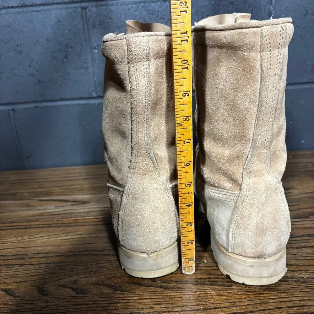 Belleville Tan Suede Gore-Tex Combat Military Boots USA Made Men’s 10.5 Wide